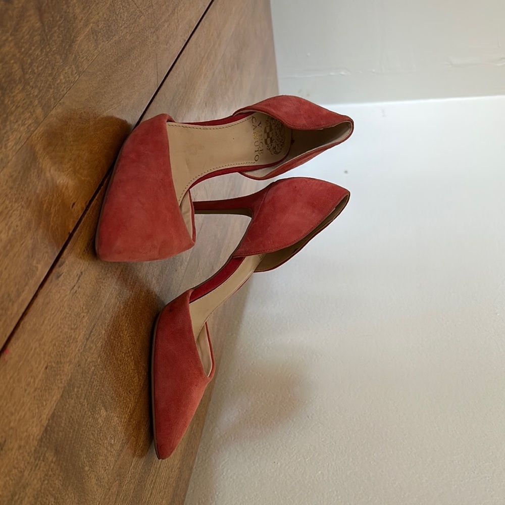 Vince Camuto Coral Suede Heels